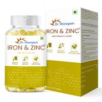 Dr. Morepen Iron & Zinc Tablets With Vitamin C & B12